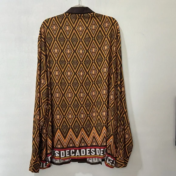 ASOS DESIGN BOTTOM UP CAMP SHIRT MEN RELAXED FIT Sz 3XL - Picture 3 of 10